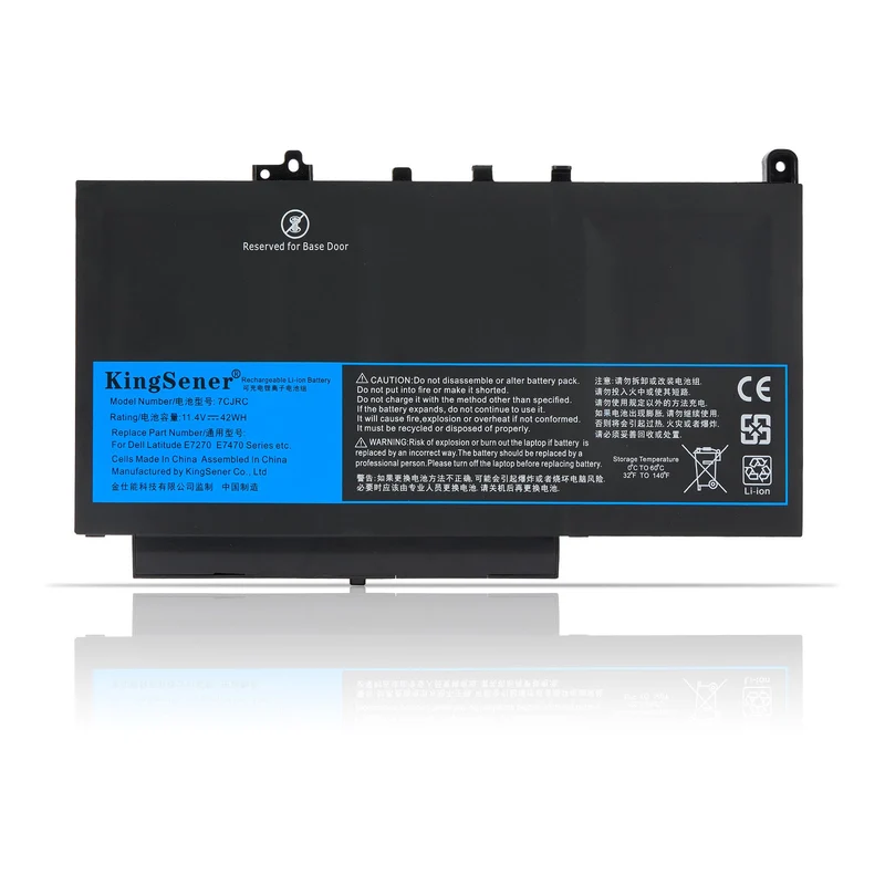 7CJRC Battery for Dell Latitude E7270 E7470 — 11.4V 42Wh