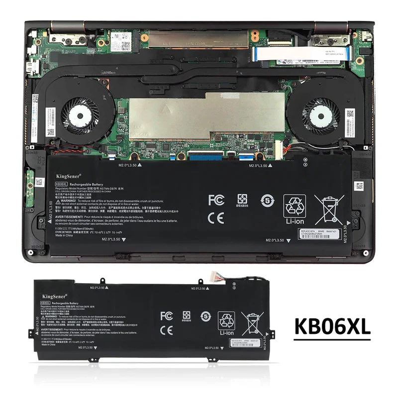 KB06XL Battery for HP Spectre x360 15-BL 15T-BL100 Series — 79.2Wh 11.55V