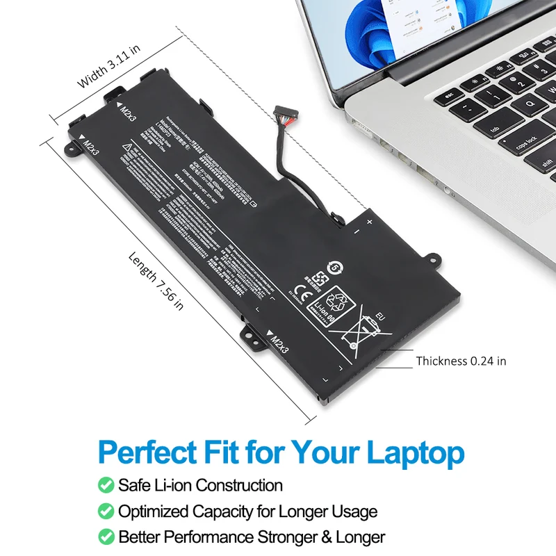 L14M2P23 Battery for Lenovo IdeaPad U30-70 U31-70 E31-70 E31-80 — 7.4V 30Wh