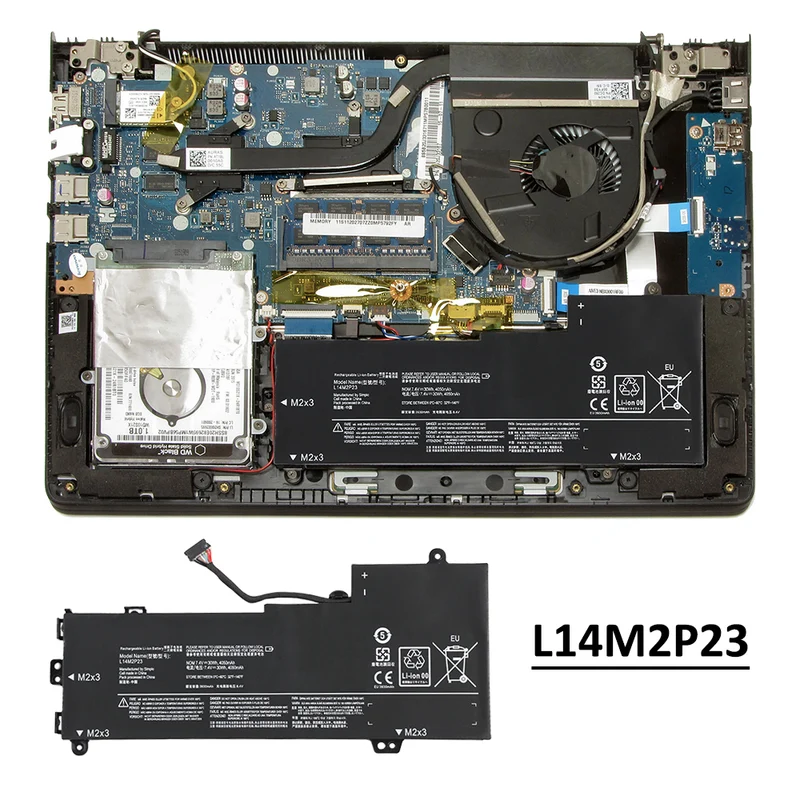 L14M2P23 Battery for Lenovo IdeaPad U30-70 U31-70 E31-70 E31-80 — 7.4V 30Wh