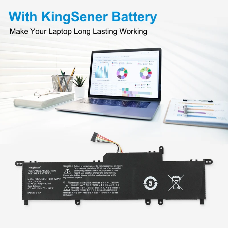 LBF122KH Battery for LG Xnote P210 P220 P330 — 7.4V 46.62Wh