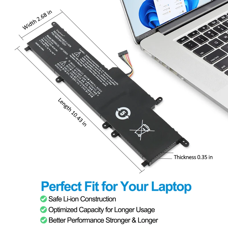 LBF122KH Battery for LG Xnote P210 P220 P330 — 7.4V 46.62Wh