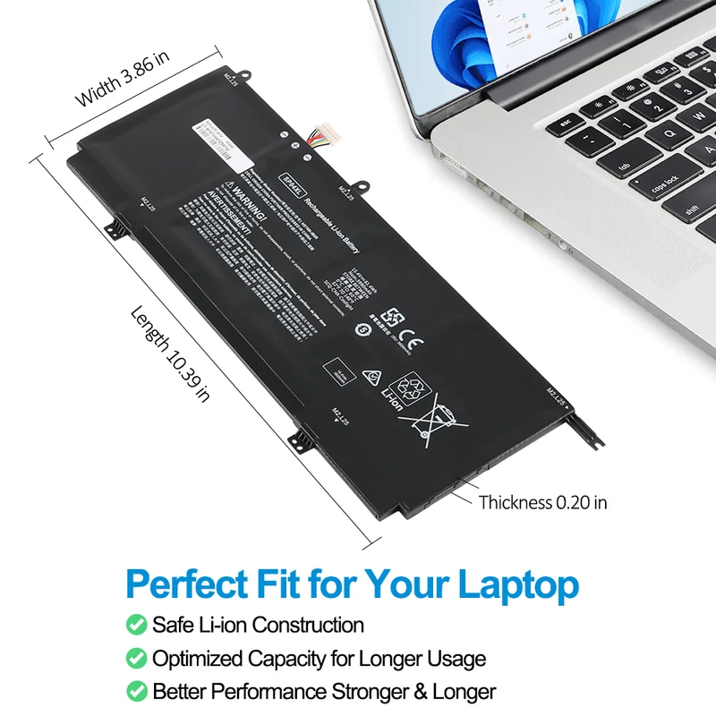 SP04XL Battery for HP Spectre x360 13-AP Series — 15.4V 61.4Wh