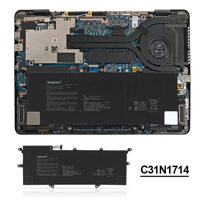 C31N1714 Battery for ASUS ZenBook Flip 14 UX461U UX461UA UX461UN UX461FN — 11.55V 57Wh