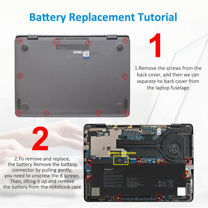 C31N1714 Battery for ASUS ZenBook Flip 14 UX461U UX461UA UX461UN UX461FN — 11.55V 57Wh