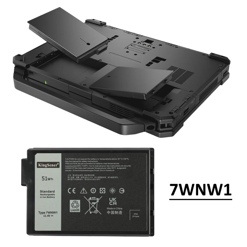 7WNW1 Battery for Dell Latitude 7424 5424 5420 Rugged Extreme — 11.4V 51Wh