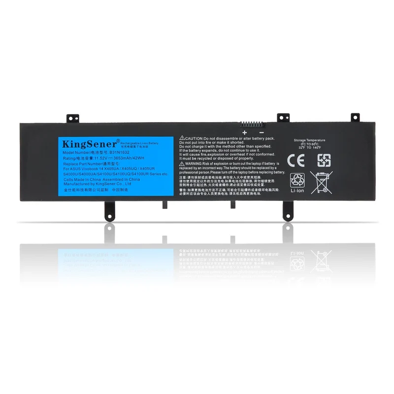 B31N1632 Battery for ASUS VivoBook 14 X405 X405UA X405UQ ZenBook S4100U — 11.52V 42Wh