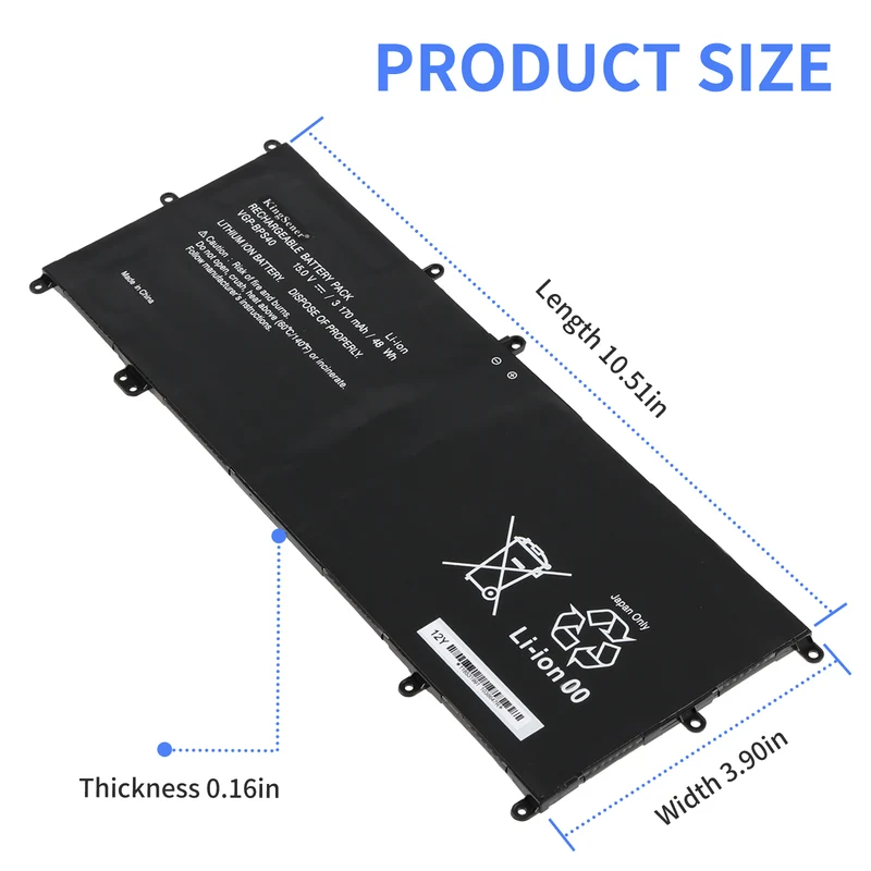 VGP-BPS40 Battery for Sony VAIO Flip 14A 15A SVF14N SVF15N — 15V 48Wh