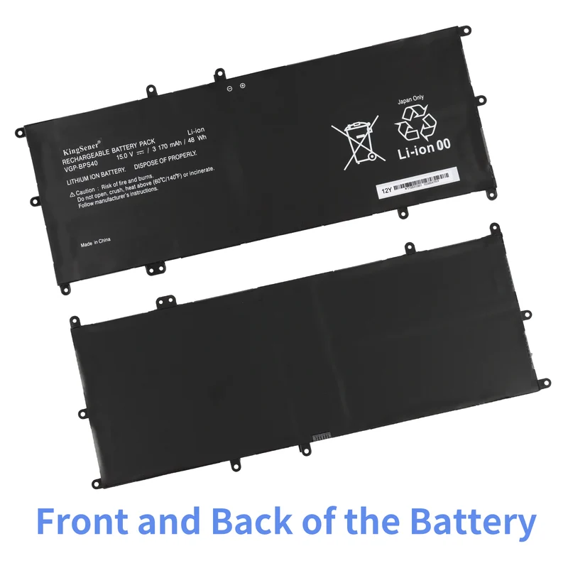 VGP-BPS40 Battery for Sony VAIO Flip 14A 15A SVF14N SVF15N — 15V 48Wh