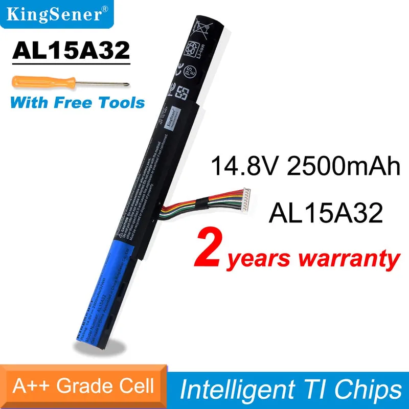 AL15A32 Battery for Acer Aspire E5-422 E5-473 E5-522 E5-532 E5-573 V3-574 — 14.8V 37Wh