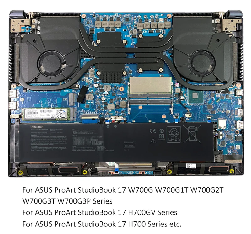 ASUS ProArt StudioBook Pro 17 Battery Replacement C31N1834 11.55V 57Wh