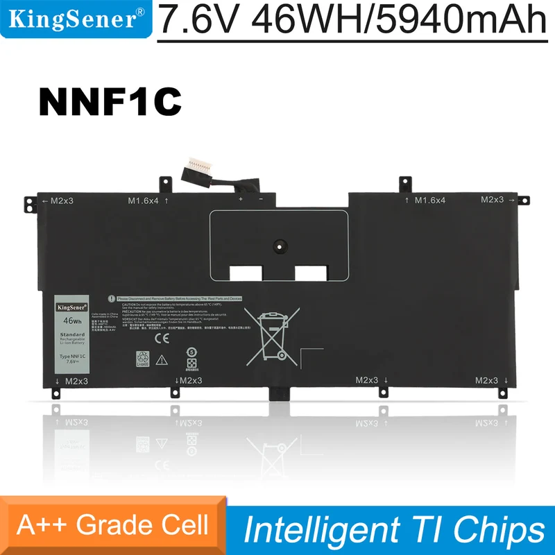 NNF1C Laptop Battery Replacement For Dell XPS 13 9365 Series XPS13-9365-D1605TS D1805TS HMPFH N003X9365-D1516FCN 7.6V 46WH | KingSener