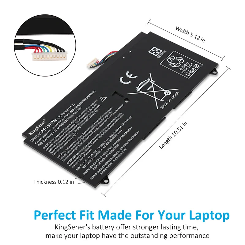 AP13F3N Battery for Acer Aspire S7-392 S7-391 | 7.5V 47Wh