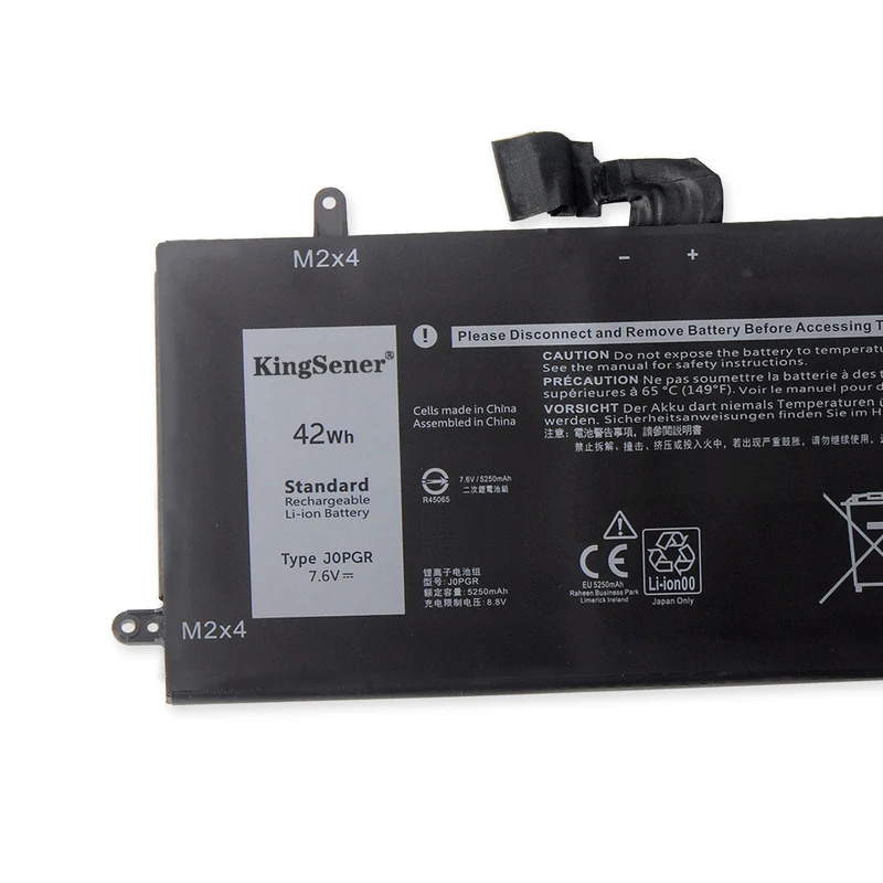 1WND8 J0PGR Battery for Dell Latitude 12 5285 5290 2-in-1 T17G — 7.6V 42Wh
