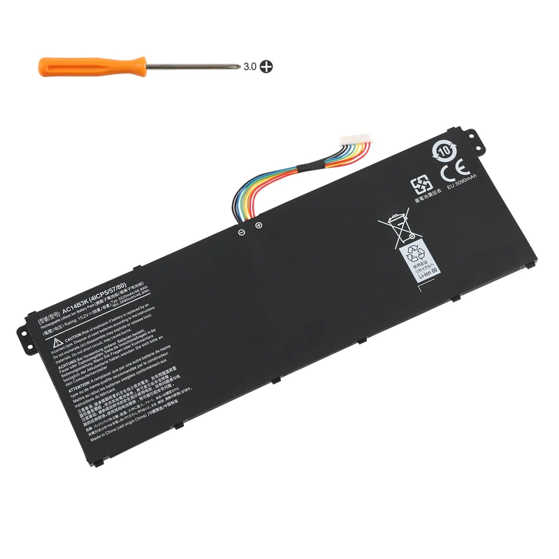 AC14B3K Battery for Acer Swift 3 SF314-51 Aspire ES1 E3 V3 V5 — 15.2V 48.9Wh