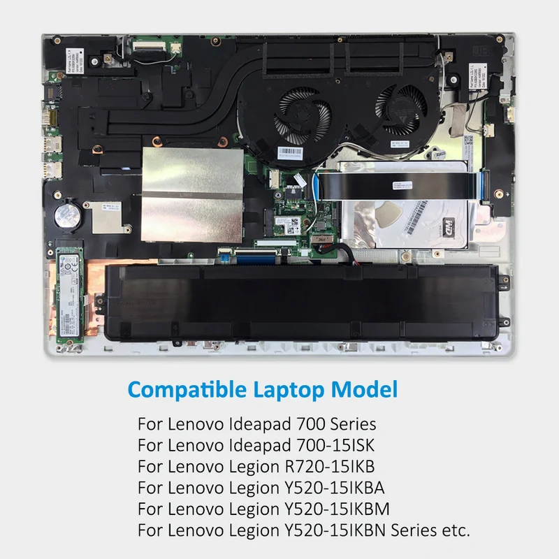 L14M3P24 Battery for Lenovo IdeaPad Y700 Legion Y520 R720 — 11.52V 45Wh