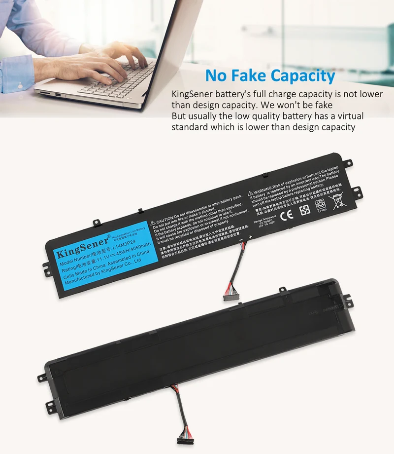 L14M3P24 Battery for Lenovo IdeaPad Y700 Legion Y520 R720 — 11.52V 45Wh