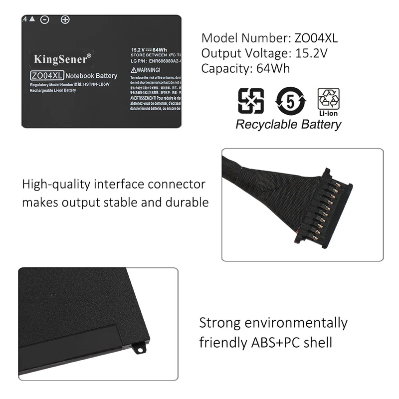 ZO04XL Battery for HP ZBook Studio G3 G4 Mobile Workstation — 15.2V 64Wh