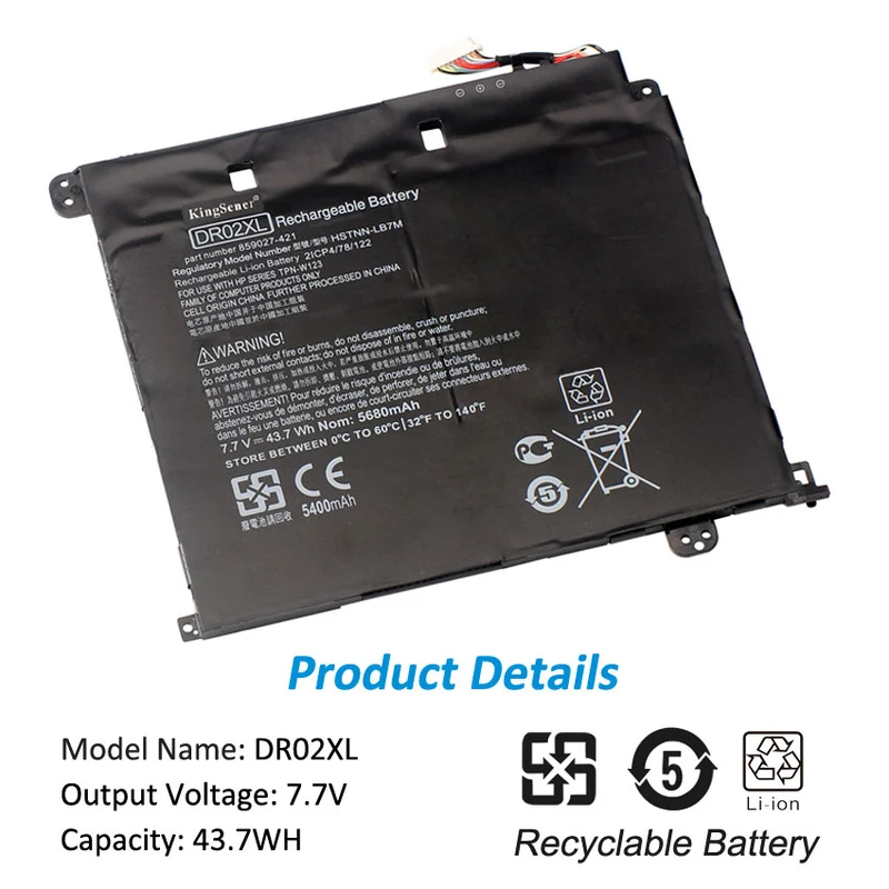 HSTNN-DB7M Battery for HP Chromebook 11 G5 — 7.7V 43.7Wh
