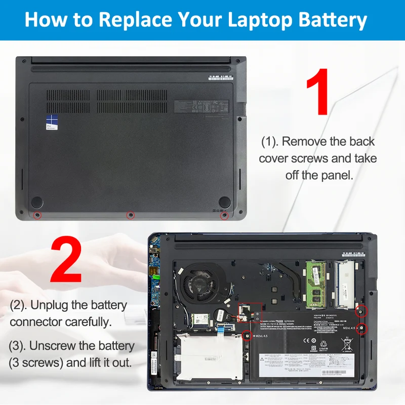 01AV413 01AV411 Battery for Lenovo ThinkPad E470 E470C E475 — 11.1V 45Wh