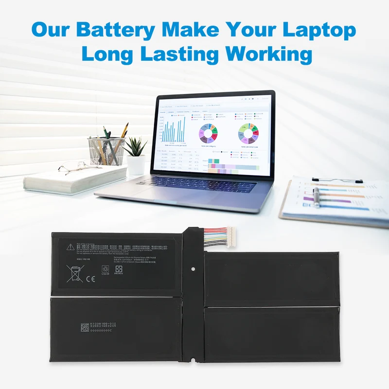 G3HTA061H Battery for Microsoft Surface Pro 7 Model 1866 — 7.57V 43.2Wh