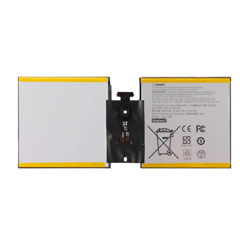 G16QA043H Battery for Microsoft Surface Go Model 1824 — 7.66V 26.12Wh