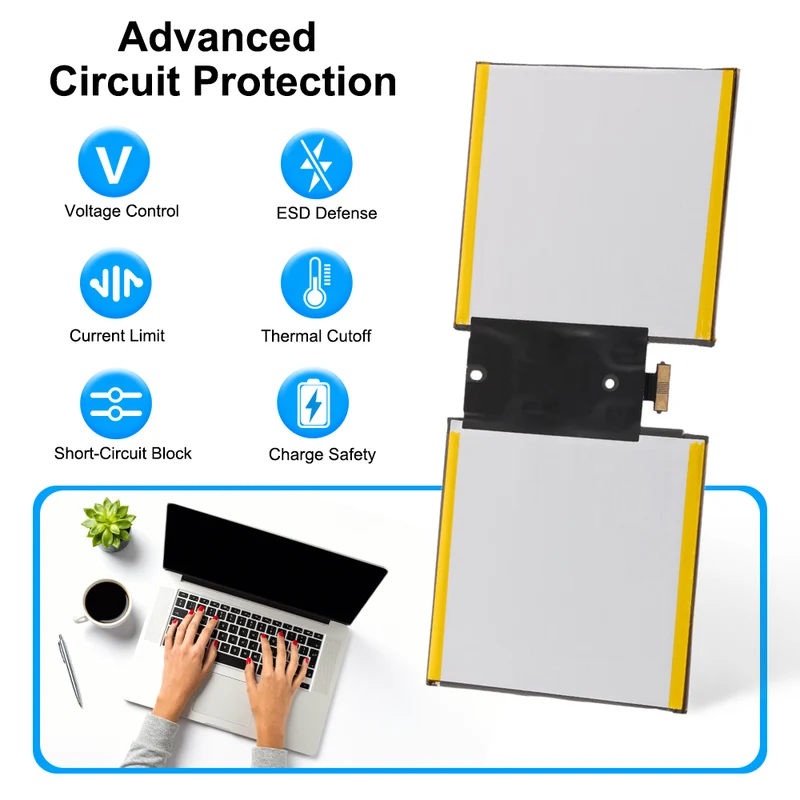 G16QA043H Battery for Microsoft Surface Go Model 1824 — 7.66V 26.12Wh
