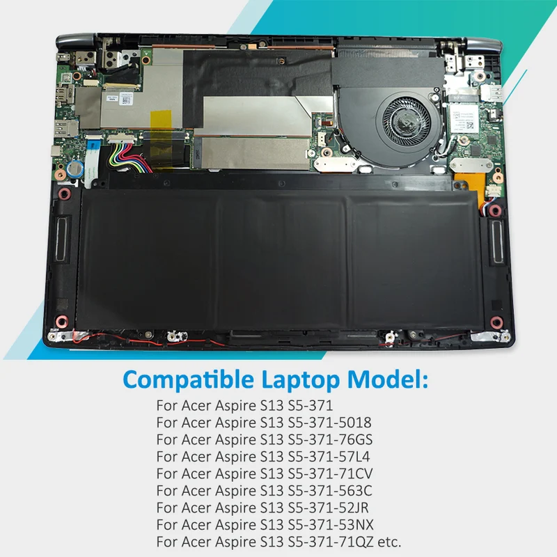 AP15O3K Battery for Acer Aspire S13 S5-371 S5-371T — 11.25V 45Wh