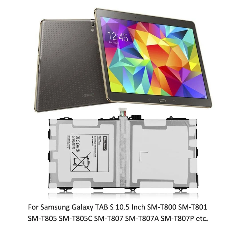 EB-BT800FBE Battery for Samsung Galaxy Tab S 10.5 SM-T800 SM-T805 — 3.8V 7900mAh