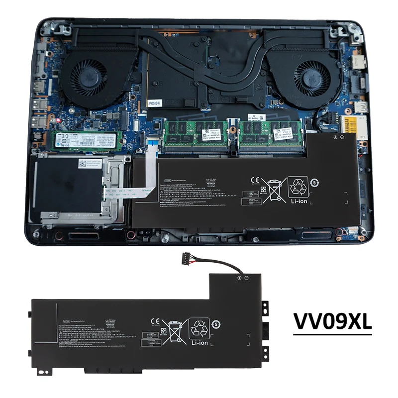 VV09XL 808452-001 Battery for HP ZBook 15 17 G3 G4 Mobile Workstation — 11.4V 90Wh