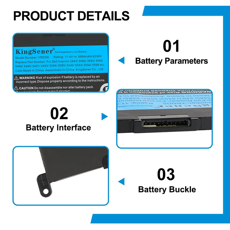 Dell Inspiron 15 3000 (YRDD6 42Wh)