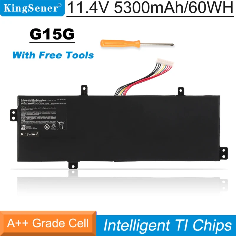 G15G Battery for ThundeRobot 911 Targa GIGABYTE SabrePro 15 — 11.4V 60Wh