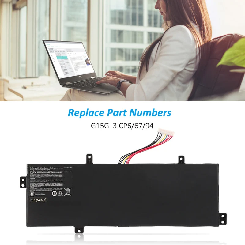 G15G Battery for ThundeRobot 911 Targa GIGABYTE SabrePro 15 — 11.4V 60Wh