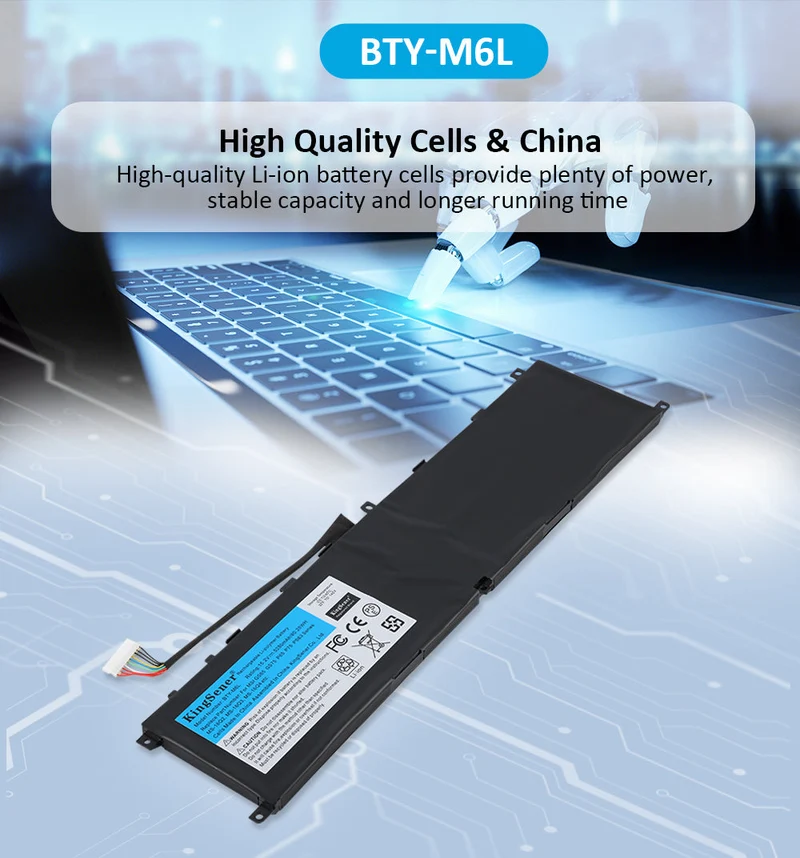 BTY-M6L Battery for MSI GS65 GS75 Stealth Thin Series — 15.2V 80.25Wh