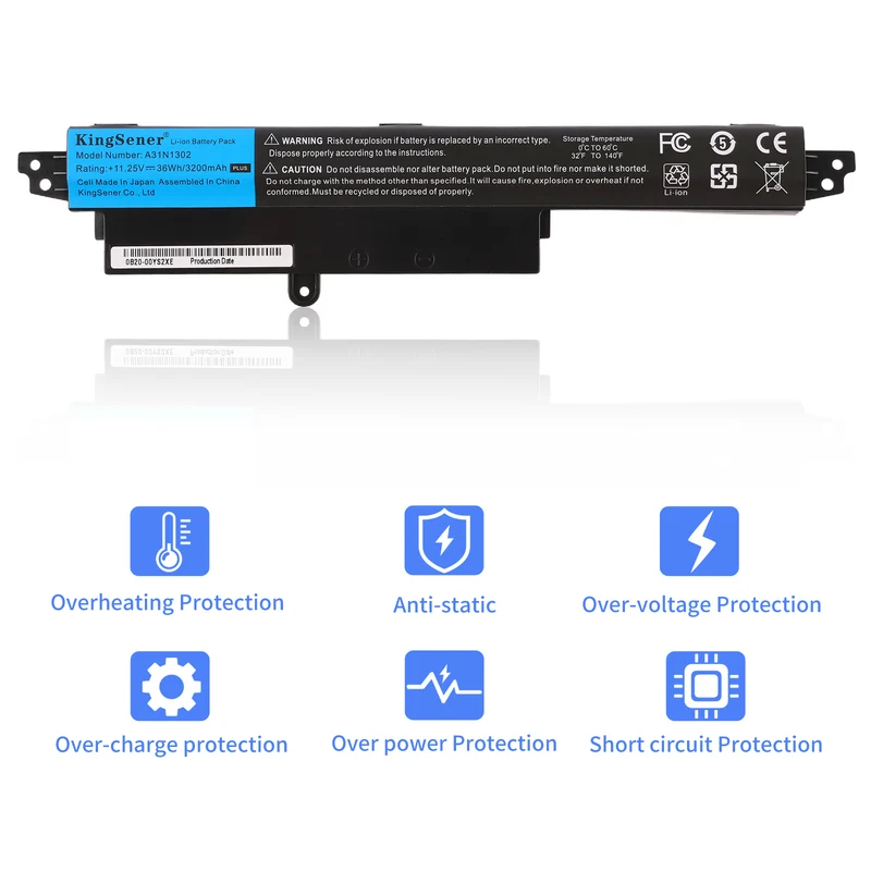 A31N1302 Battery for ASUS VivoBook X200CA X200MA F200CA — 11.25V 36Wh