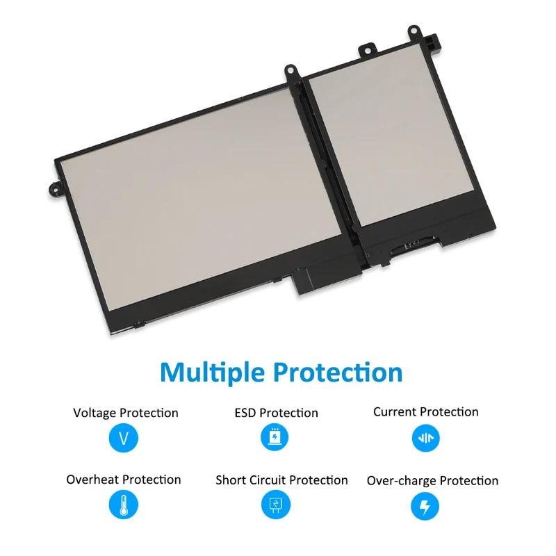 93FTF Battery for Dell Latitude 5480 5490 5580 5590 — 11.4V 51Wh