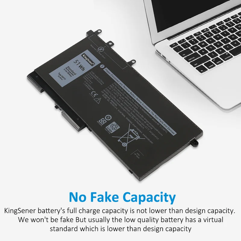 93FTF Battery for Dell Latitude 5480 5490 5580 5590 — 11.4V 51Wh