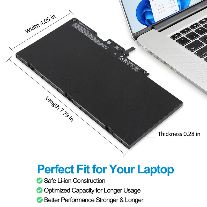 TA03XL Laptop Battery for HP EliteBook 840 G4 850 G4 745 G4 755 G4 — 11.55V 51Wh