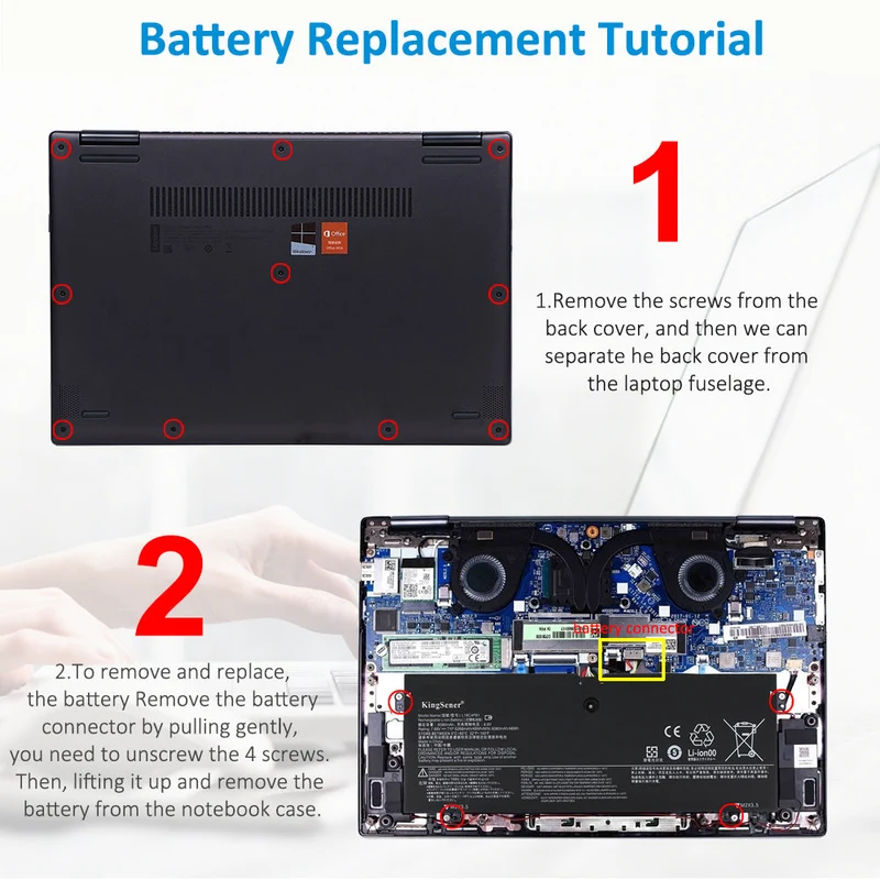L16L4PB1 Battery for Lenovo Yoga 720-13IKB 730-13IKB 730-13IWL — 7.72V 48Wh
