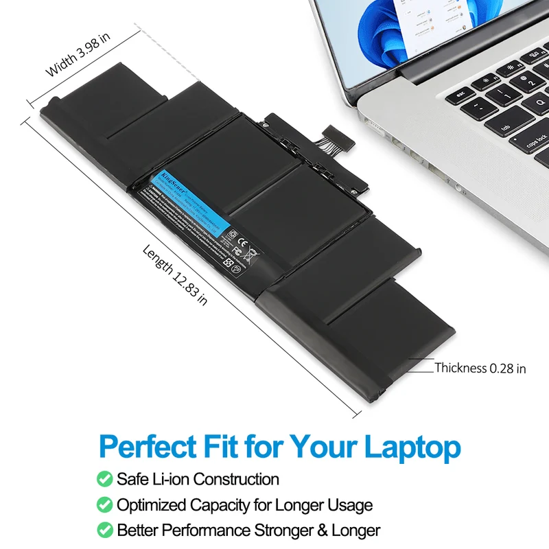 A1494 Battery for Apple MacBook Pro 15" Retina A1398 (Late 2013 Mid 2014) — 11.26V 95Wh