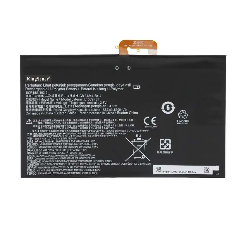 L15C2P31 Laptop Battery For Lenovo Yoga Book YB1-X91F X91L X91X YB1-X90F YB1-X90L Series | KingSener