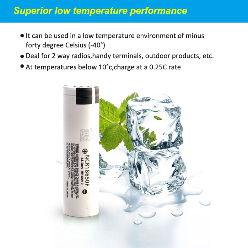 NCR18650F 18650 Li-ion Battery — 3.6V 2900mAh Panasonic Cell