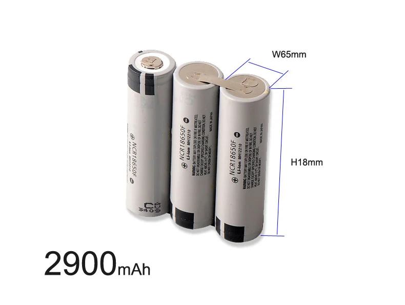 NCR18650F 18650 Li-ion Battery — 3.6V 2900mAh Panasonic Cell