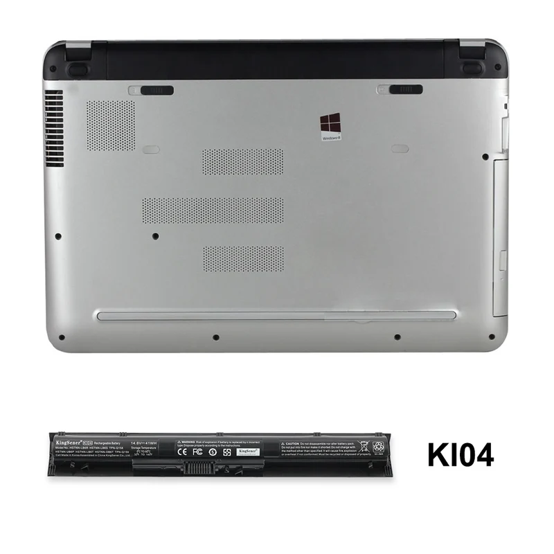 KI04 Battery for HP Pavilion 14-ab 15-ab 17-g Series — 14.8V 41Wh