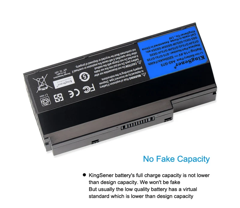 A42-G73 Battery for ASUS ROG G73 G53 Series — 14.4V 74Wh