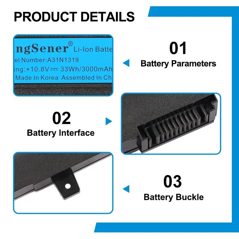 ASUS X451/X551 A41N1308 37Wh Battery Replacement