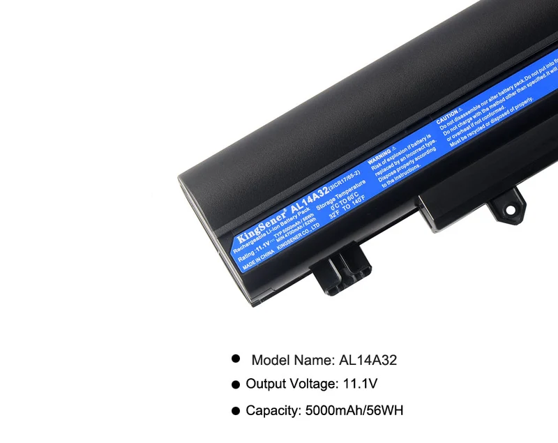 Acer Aspire E14/E15 AL14A32 56Wh Battery Replacement