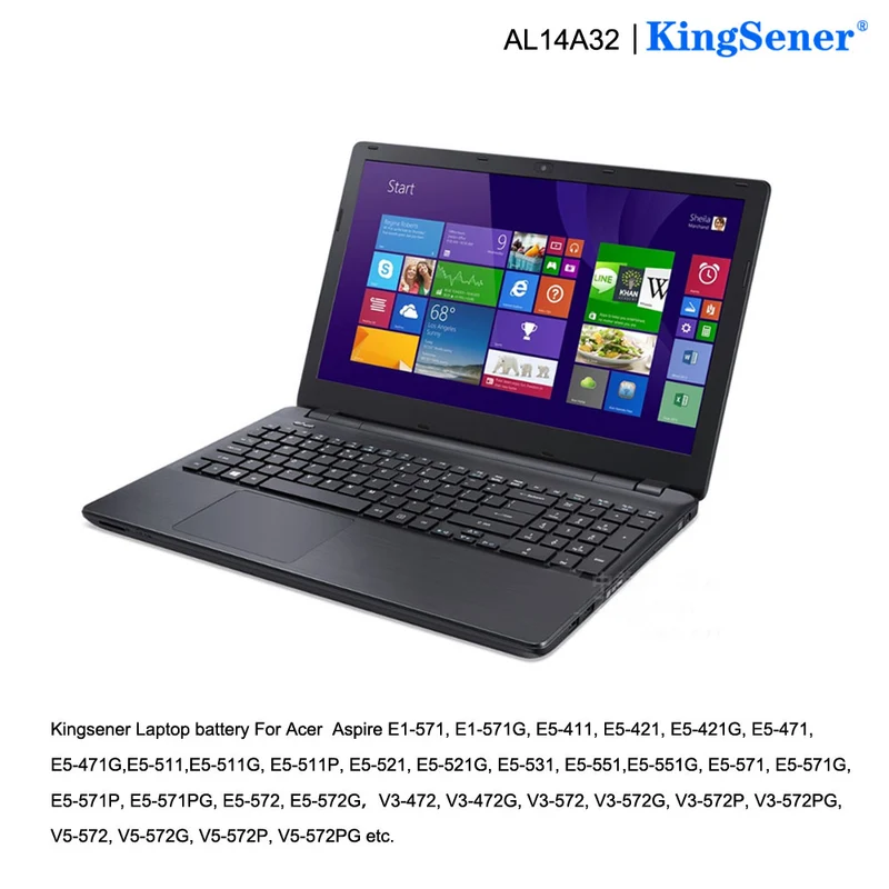 Acer Aspire E14/E15 AL14A32 56Wh Battery Replacement