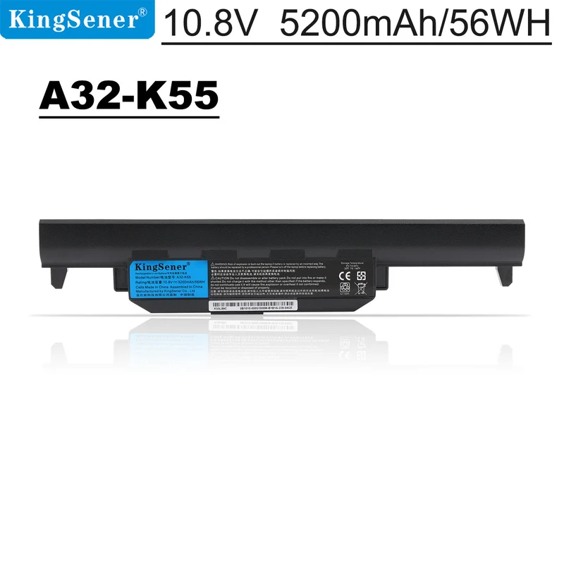 A32-K55 Battery for ASUS A45 A55 K55 K75 X45 X55 X75 A85 K95 R400 R500 R700 U57 56Wh 10.8V