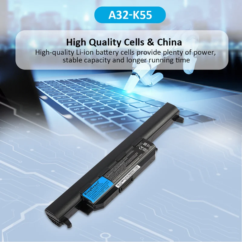A32-K55 Battery for ASUS A45 A55 K55 K75 X45 X55 X75 A85 K95 R400 R500 R700 U57 56Wh 10.8V